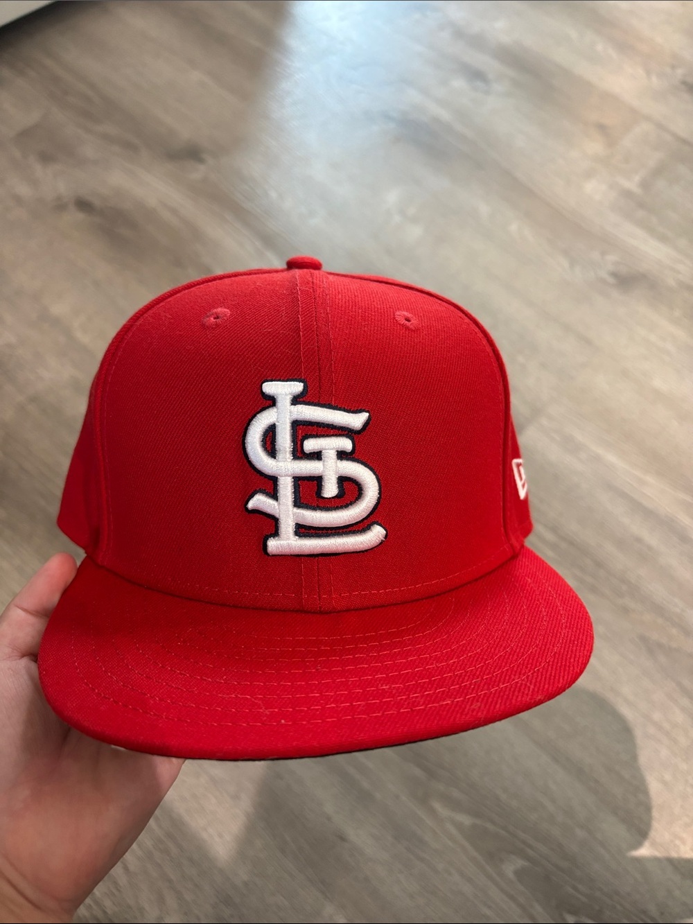 New Era Red Baseball Cap with White Embroidered Logo